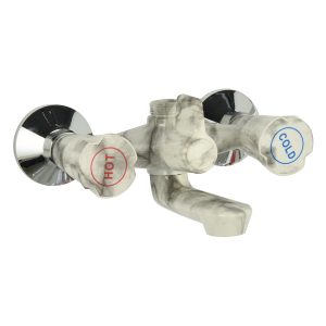 Printing faucet bath faucet hot and cold double handle faucet mixer – In-Wall Shower Faucets / marble