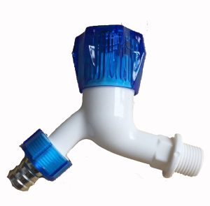 Made in China customized color plastic Washing Machine Water faucet Ball Bibcock Garden hose outdoor water faucet – Blue