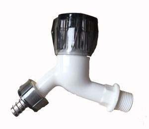 Made in China customized color plastic Washing Machine Water faucet Ball Bibcock Garden hose outdoor water faucet – Blue
