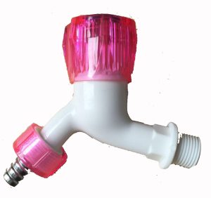 Made in China customized color plastic Washing Machine Water faucet Ball Bibcock Garden hose outdoor water faucet – Blue