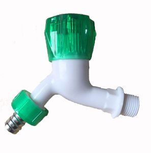 Made in China customized color plastic Washing Machine Water faucet Ball Bibcock Garden hose outdoor water faucet – Blue
