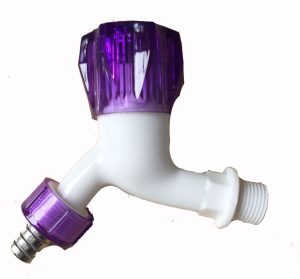Made in China customized color plastic Washing Machine Water faucet Ball Bibcock Garden hose outdoor water faucet – Blue