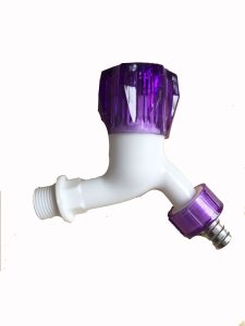 Made in China customized color plastic Washing Machine Water faucet Ball Bibcock Garden hose outdoor water faucet – Purple