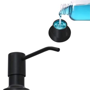 Sink Countertop Built in Soap Dispenser Stainless Steel Soap Dispensers for Kitchen Sink – Gold